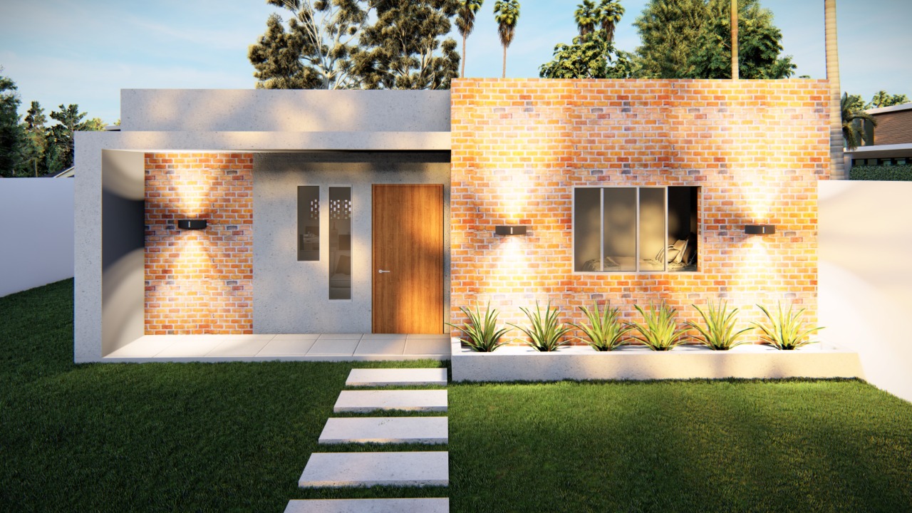 Vivienda minimalista de 64,0 m2.