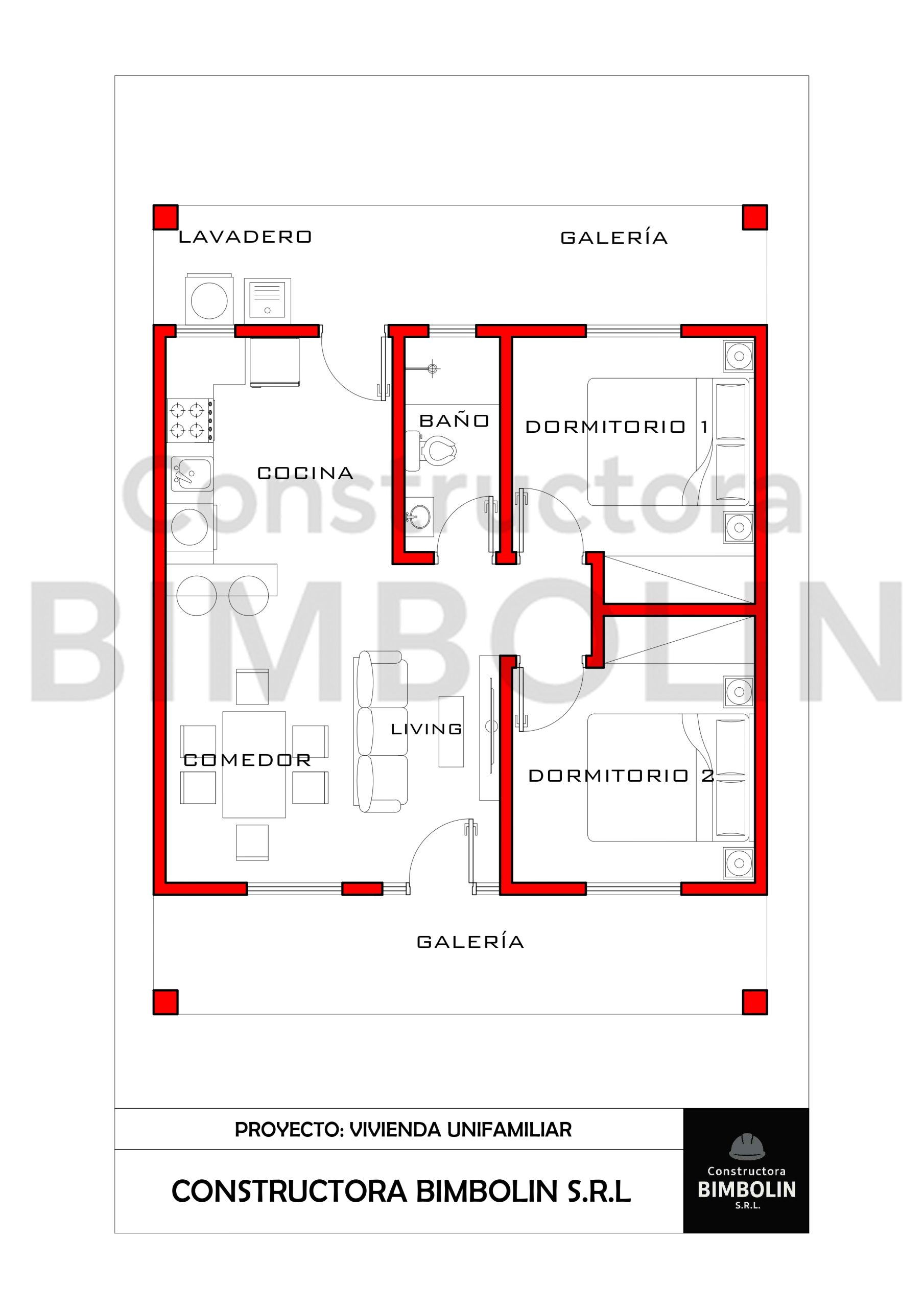 Plano de construcción