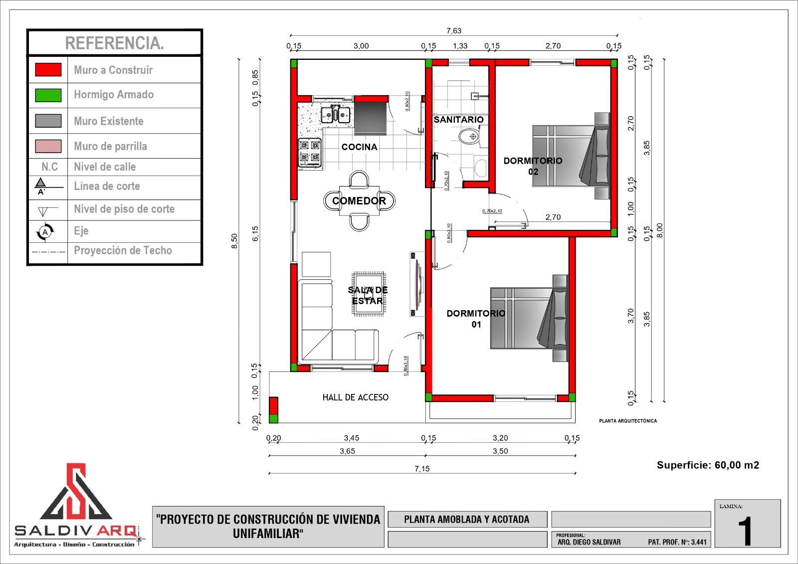 Plano de construcción
