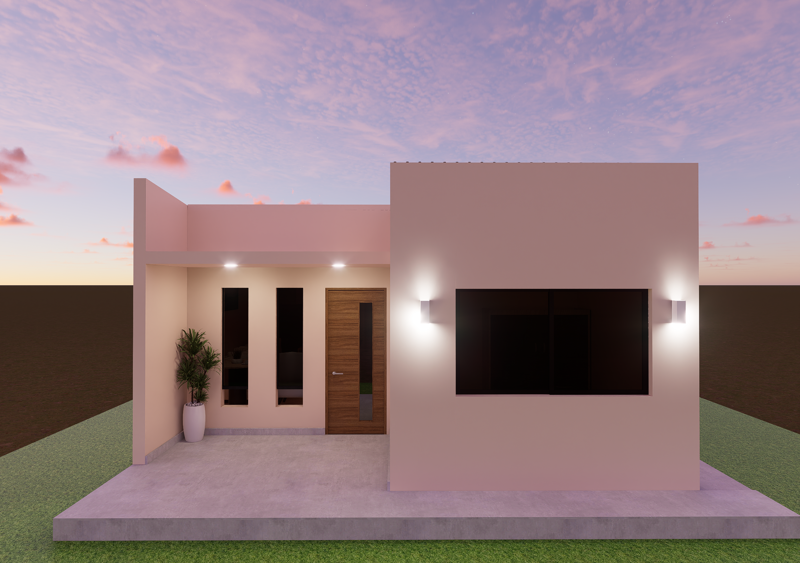 Plan Unifamiliar 55 M²
