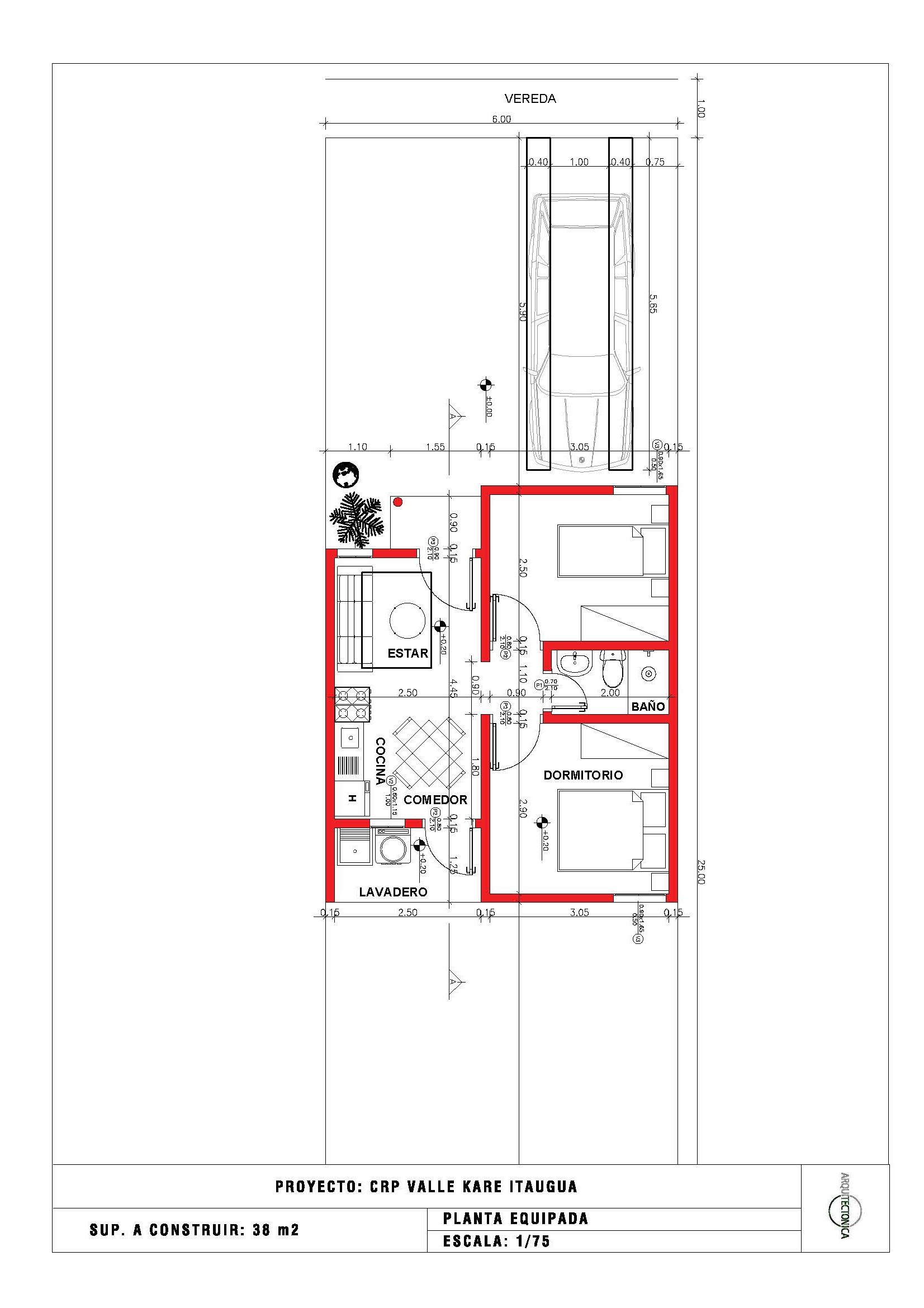 Plano de construcción
