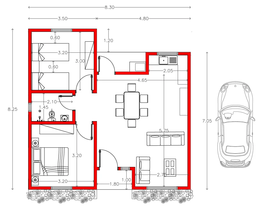 Plano de construcción