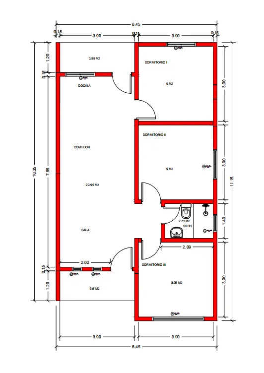 Plano de construcción