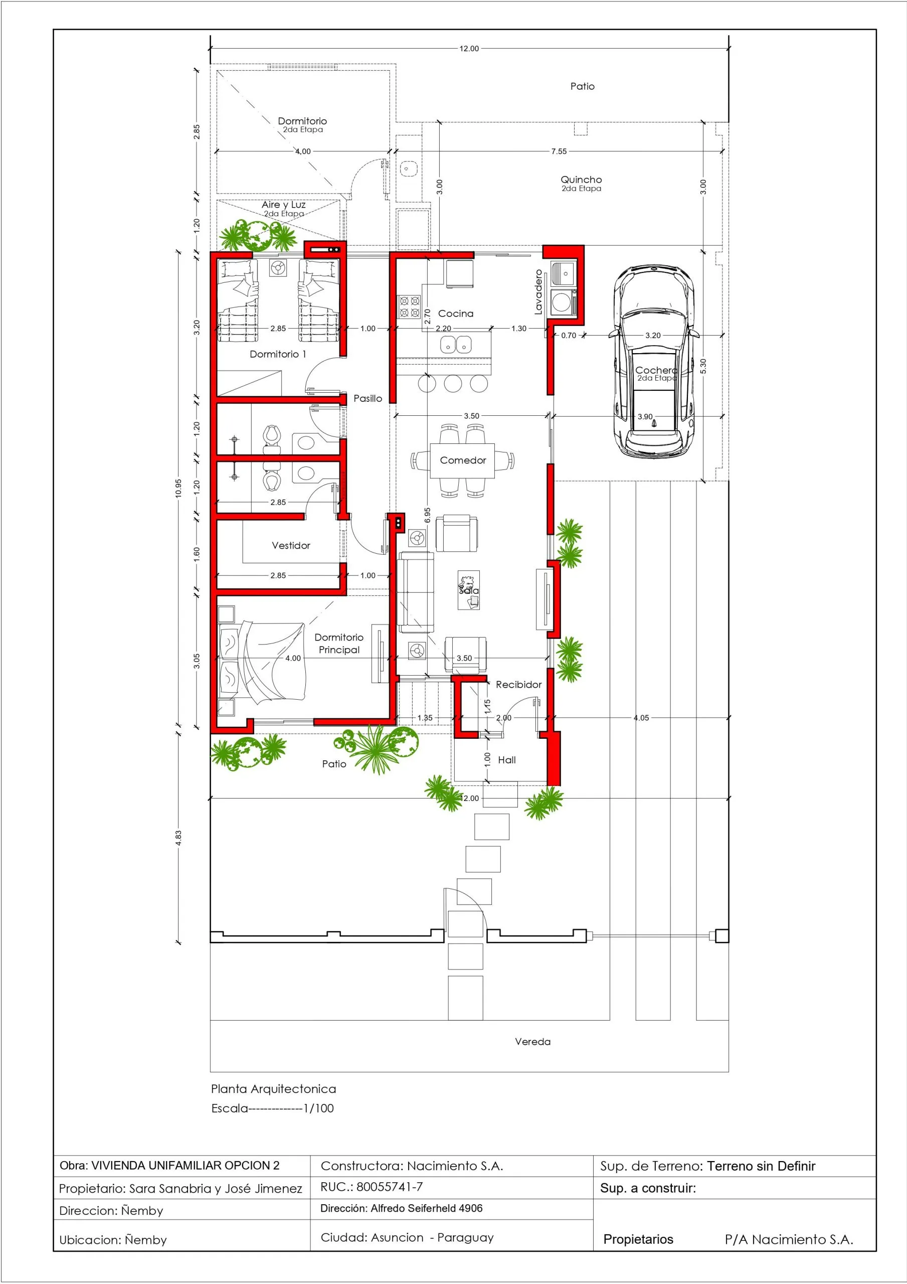 Plano de construcción