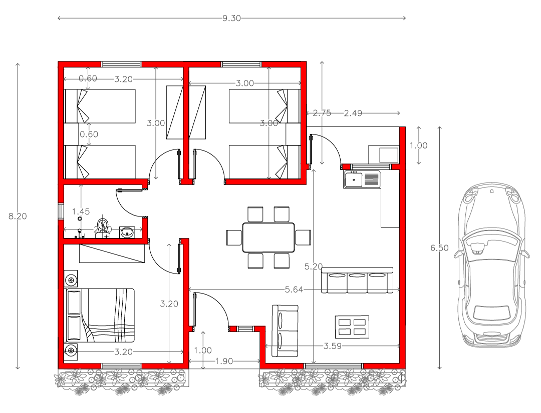 Plano de construcción