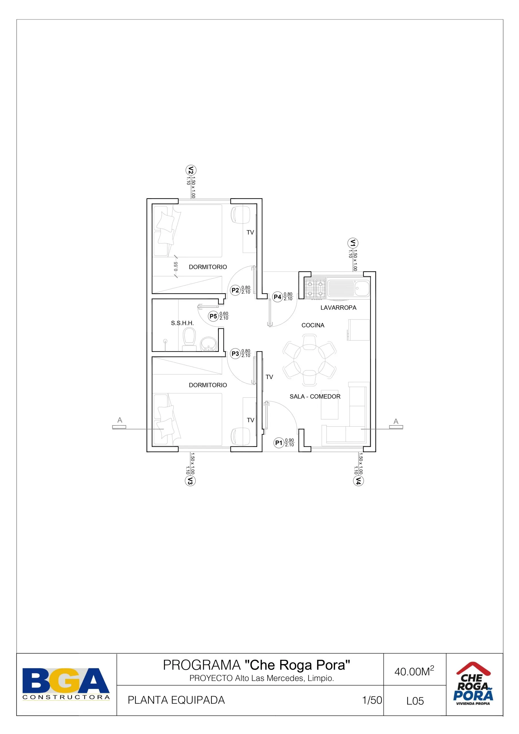 Plano de construcción