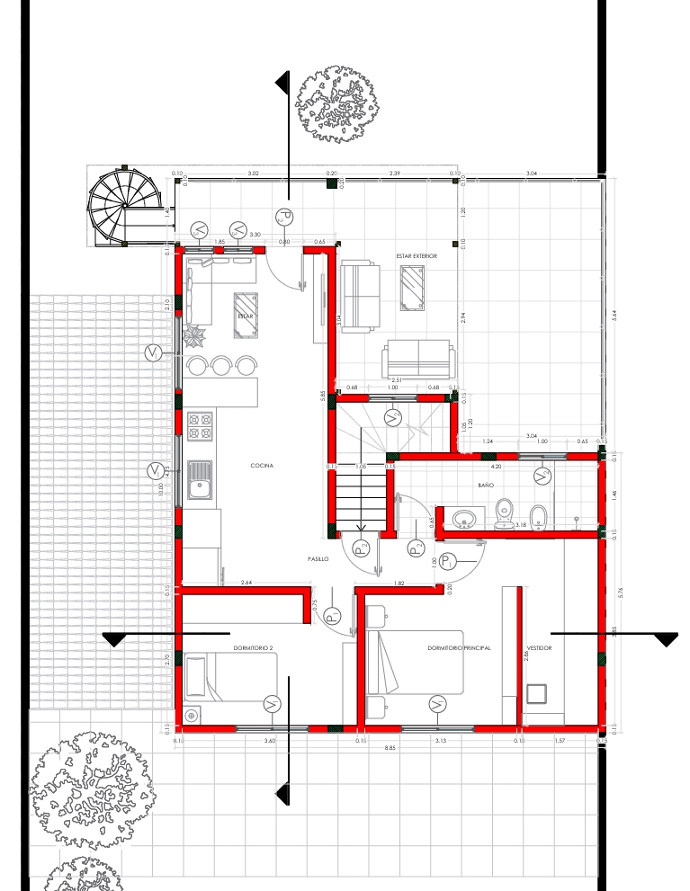 Plano de construcción